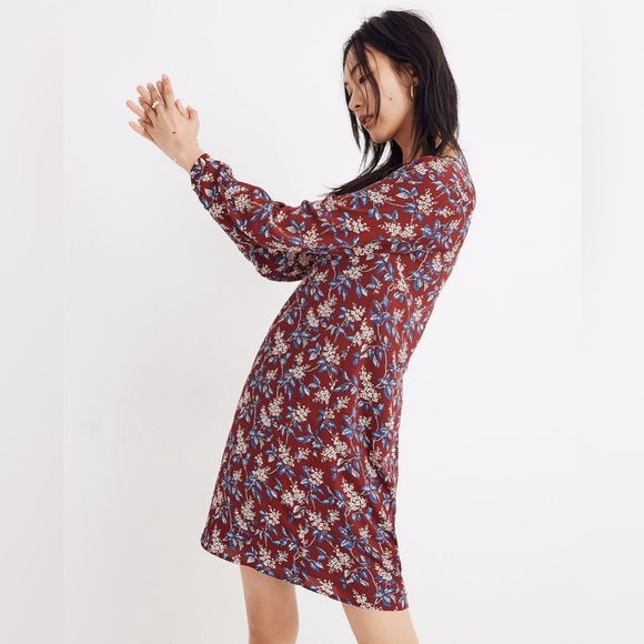Madewell Button-Back Dress in Antique Flora - Picture 2 of 9